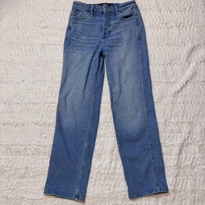 Hollister High Rise Cropped Boyfriend Jeans Vintage Stretch Size 5L
